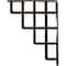 Ekena Millwork Diane Wrought Iron Bracket, (Single center brace), Antiqued Pale Gold 1 1/2"W x 7 1/2"D x 10"H BKTM01X07X10SDIAPG - alternate 7